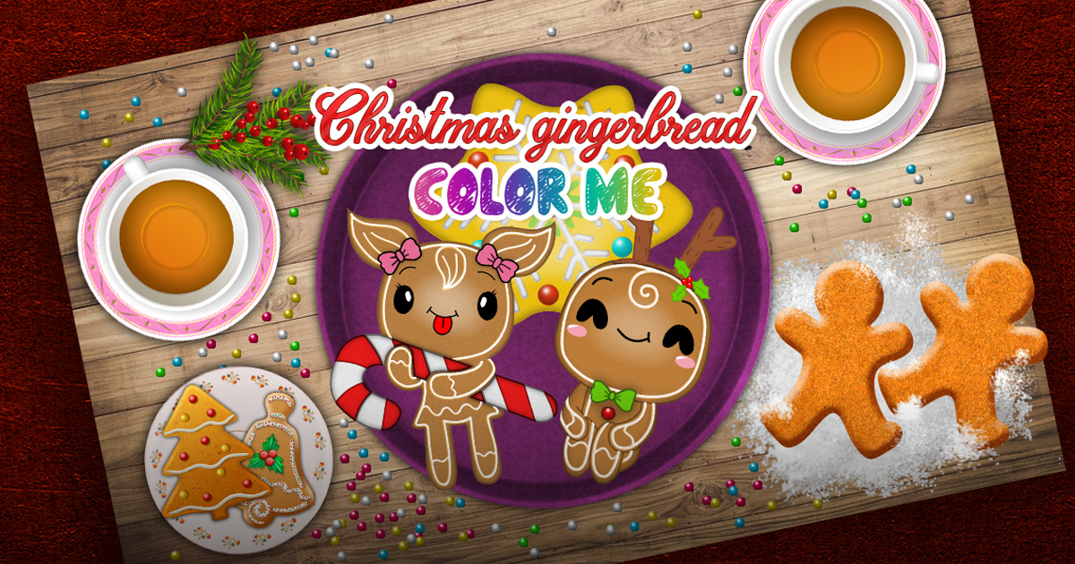 Christmas Gingerbread – Color Me